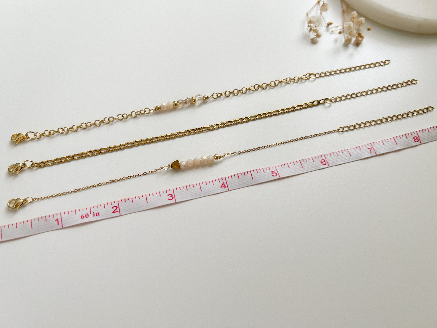 Conjunto de pulsera de cadena con clase