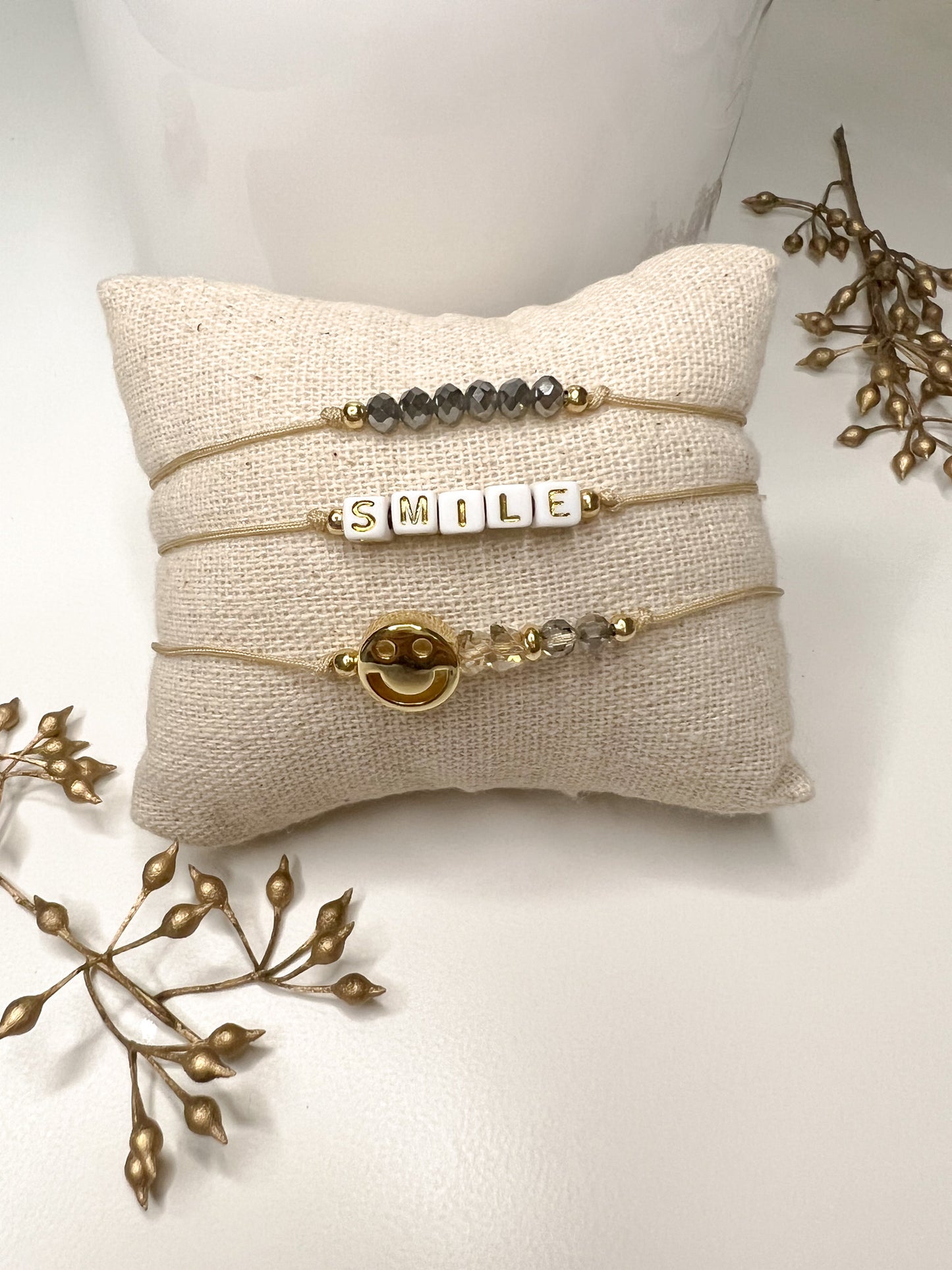 Smile Adjustable Bracelet Set