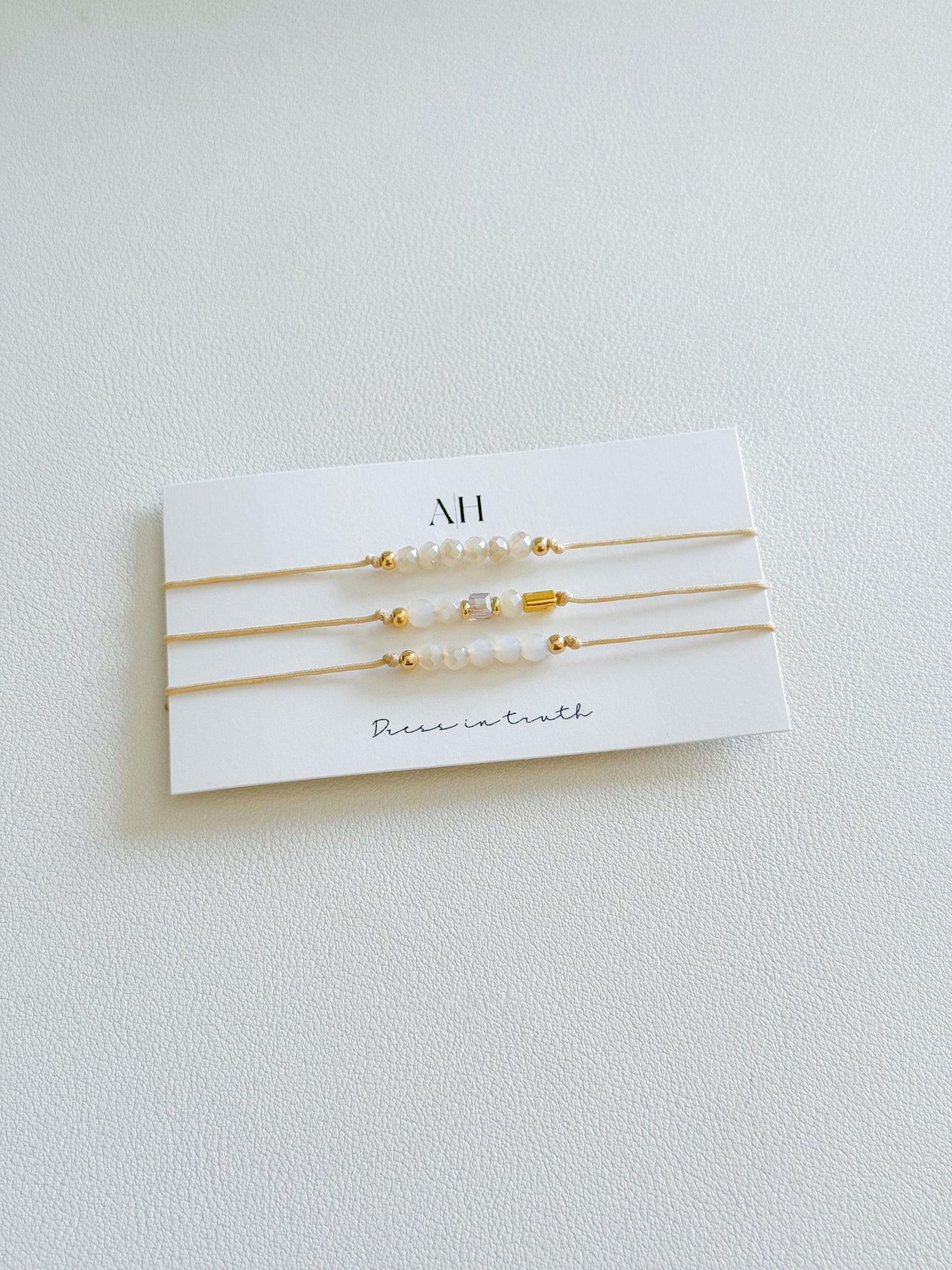 Vanilla | Adjustable Bracelet Set