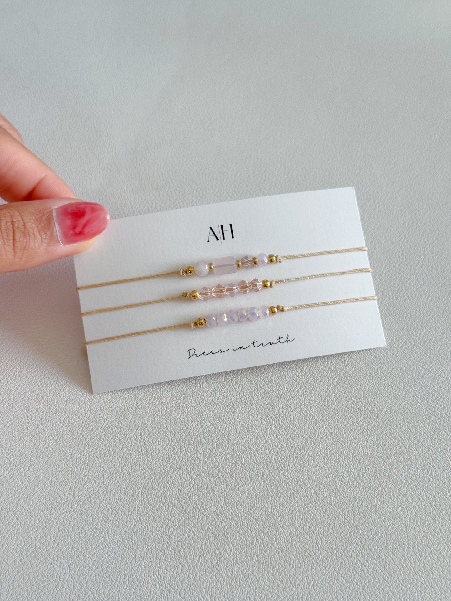 Pretty in Pink | Adjustable Bracelet Set
