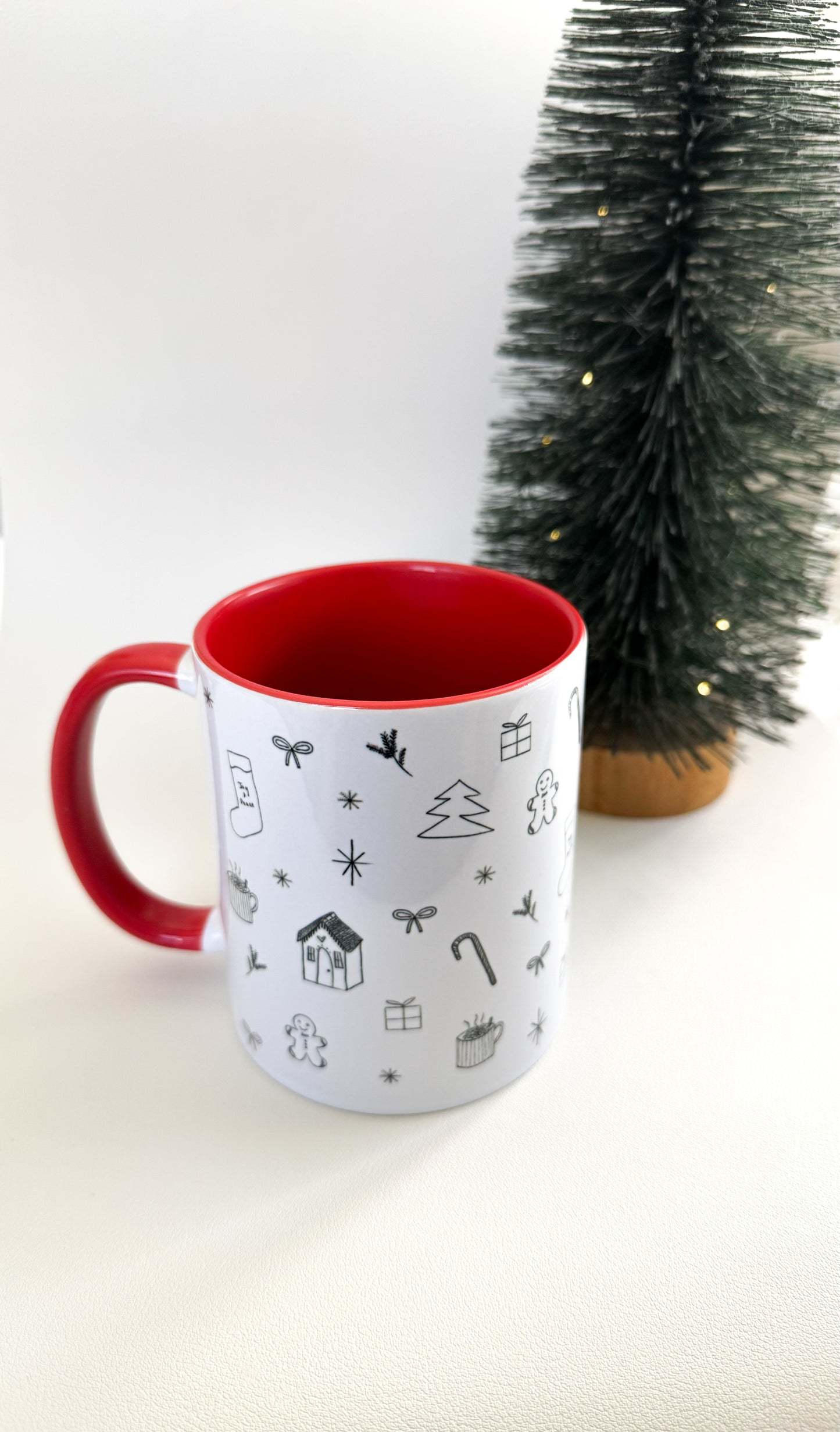 B & W Christmas Mug