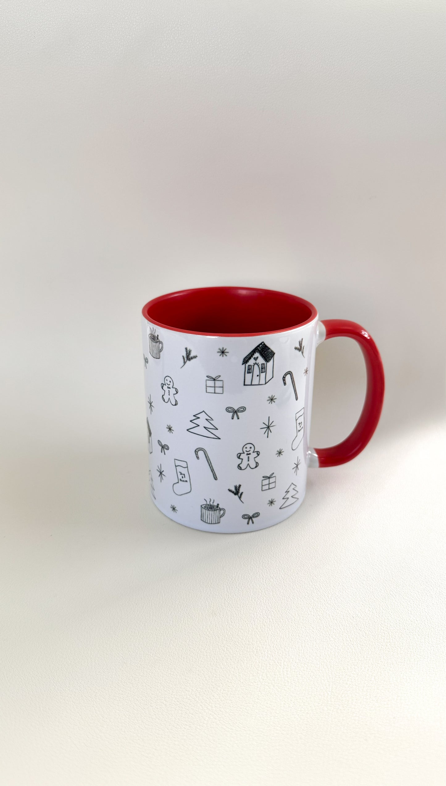 B & W Christmas Mug