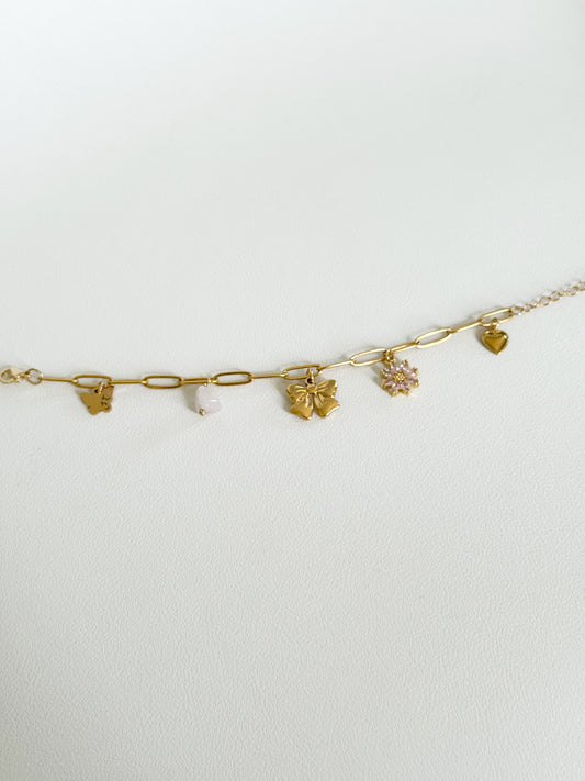 Pink Charm Bracelet